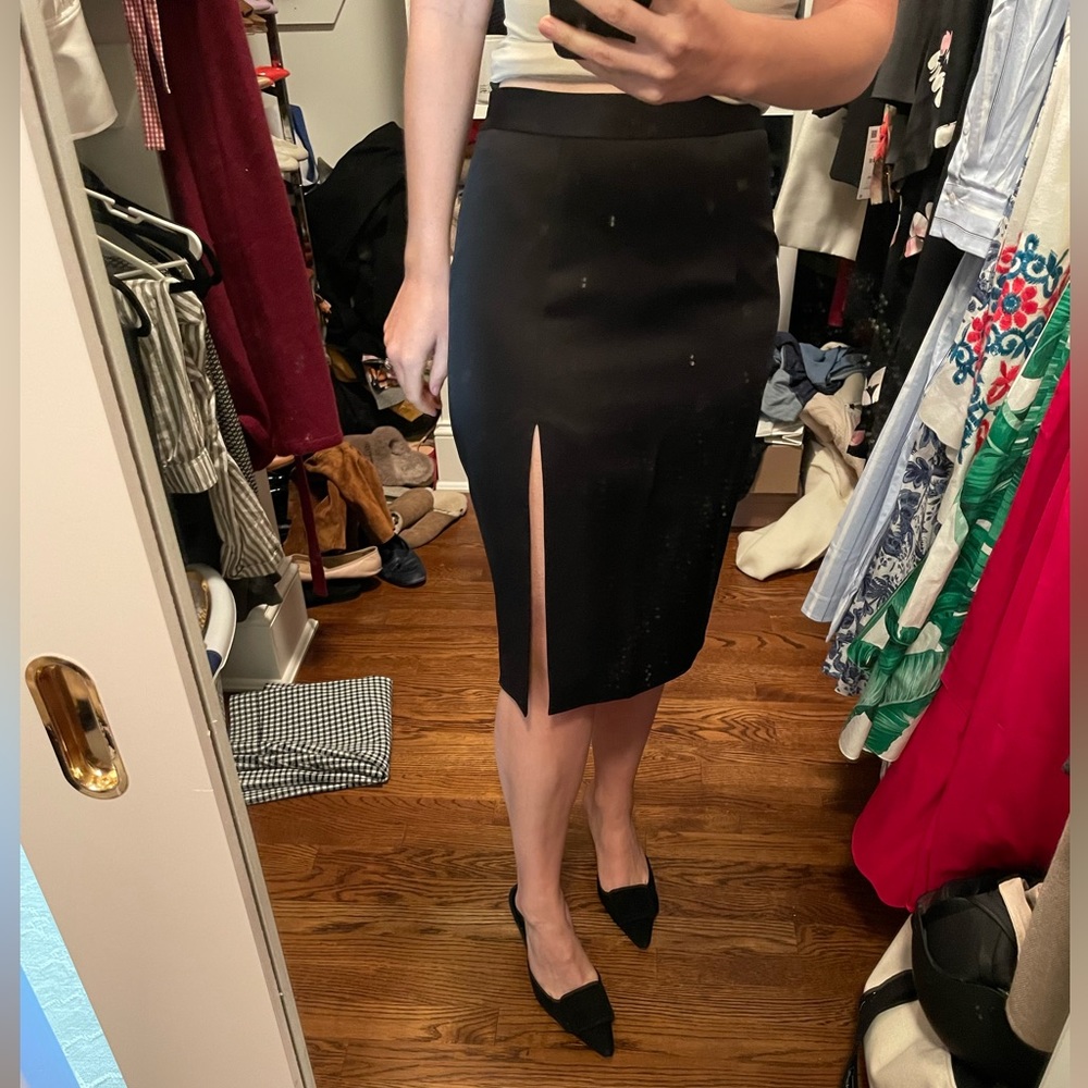 Sexy black L’Agence skirt with slit